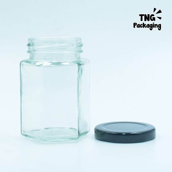 Jar Kaca Hexagon Ml Tng Packaging Kemasan Skincare Wadah